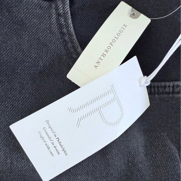 ANTHROPOLOGIE Pilcro Lace Up High Waist Black Shorts Size 32 NEW - Picture 8 of 10